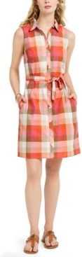 Buffalo Plaid Cotton Shirtdress