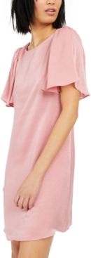 Inc Hammered-Satin Shift Dress, Created for Macy's