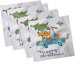 Christmas Set of 4 Napkins, 18" x 18"