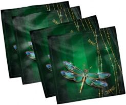 Dragonfly Set of 4 Napkins, 18" x 18"