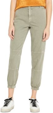 Cropped Cargo Jogger Pants