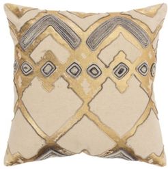 Geometric Down Filled Decorative Pillow, 20" x 20"