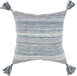 Stripe Down Filled Decorative Pillow, 20" x 20"