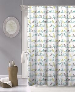 Tropical Birds Fabric Shower Curtain, 70" x 72" Bedding