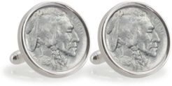1913 First-Year-Of-Issue Buffalo Nickel Sterling Silver Coin Cuff Links