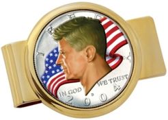 Jfk Half Dollar Colorized American Flag Coin Money Clip