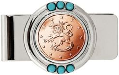 Finland 2 Euro Coin Turquoise Money Clip