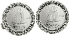Canada Ship Coin Cuff Links