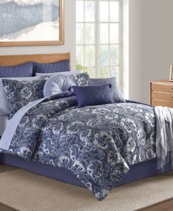 Hendel Indigo California King Comforter Set Bedding