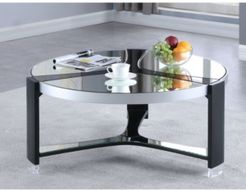 Round Cocktail Table with Mirror Top