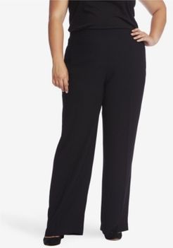 Plus Size Straight Leg Moss Crepe Pant