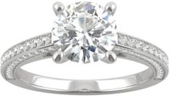 Moissanite Engagement Ring (2-1/10 ct. t.w. Dew) in 14k White Gold