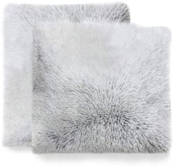 Shaggy Throw 20" x 20" Pillows, Pack of 2