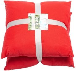 Solid 20" x 20" Outdoor Decorative Pillow 2-Pack
