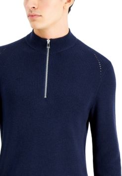 Inc Men's Howie Quarter-Zip Sweater, Created for Macy's