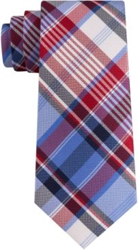 Skinny Madras Plaid Tie