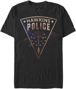 Hawkins Police Rats Patch Short Sleeve T-Shirt