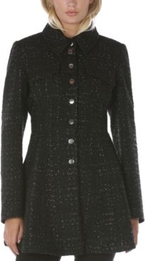 Single-Breasted Skirted Coat