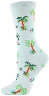 Island Palm Trees Women's Novelty Socks