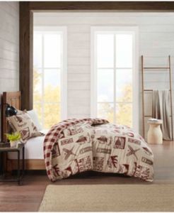 Flannel Twin Comforter Cabin Mini Set
