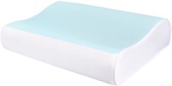 Cool Comfort Memory Foam Contour Pillow, Heat Minimizing Hydraluxe Gel & Open Cell Ventilated