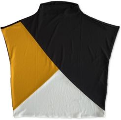 Plus Size Colorblocked Dropped-Shoulder Crop Top, Created for Macy's