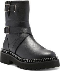 Messtia Buckle Lug Sole Booties Women's Shoes