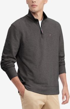 Th Flex French Rib Quarter-Zip Knit Pullover