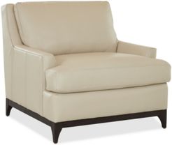 Skylee 41" Leather Chair, Created for Macy's