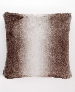 Ombre Faux Fur 20" x 20" Decorative Pillow, Created For Macy's Bedding