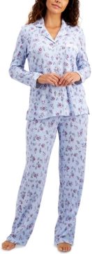 Soft Brushed Cotton Pajama Set, Created for Macy's
