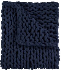 Chenille Knitted Throw, 40" L X 50" W