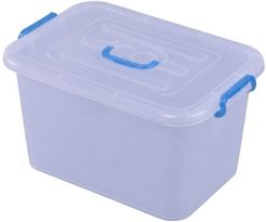 Vintiquewise Large Clear Storage Container with Lid and Handles