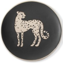 Studio Cheetah Round Stoneware Catch All Tray