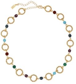 2028 Women's 14K Gold Dipped Round Link Multi Color