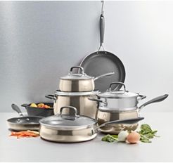 Nonstick Aluminum Champagne 12-Pc. Cookware Set, Created for Macy's