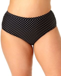 Plus Size Printed High Waist Bikini Bottoms Women's Swimsuit