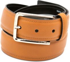 Pressed-Edge Strap Leather Belt