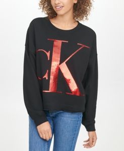 Sequin Graphic Sweatshirt