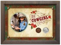Lil Cowgirl Coin Set with Frame