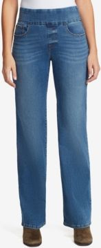 Theadora Pull On Wide Leg Jeans