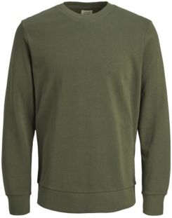 Solid Long Sleeve Crew Sweatshirt