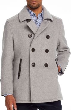 Slim-Fit Grizzly Bear Peacoat