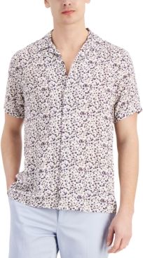 Inc Men's Tropical Print Camp Shirt, Created for Macy's