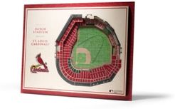 St. Louis Cardinals 5 Layer Stadiumviews 3D Wall Art