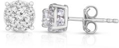 Diamond (1 ct. t.w.) Halo Stud Earrings in 14K White Gold