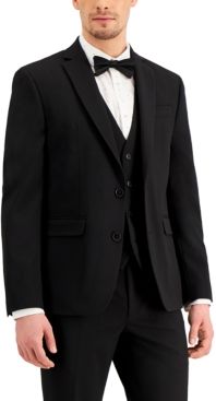 Inc Men's Slim-Fit Black Solid Suit Jacket, Created for Macy's