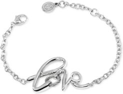 Love Cable Link Bracelet in Sterling Silver & Stainless Steel