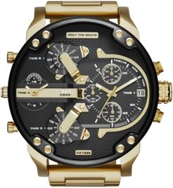 Mr. Daddy 2.0 Gold-Tone Ion-Plated Stainless Steel Bracelet Watch 57mm DZ7333