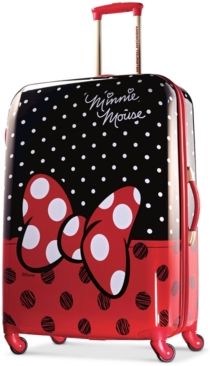 Disney Minnie Mouse Red Bow 28" Hardside Spinner Suitcase